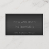 Glitter Musical Notes Visitekaartje (Achterkant)