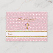 Glitter Nautisch Baby shower Luier Raffle Kaart (Achterkant)