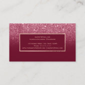 Glitter ombre makeup visitekaartje (Achterkant)
