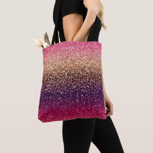 Glitter Ombre Pink Gold Draagtas
