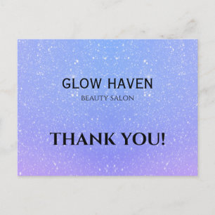 Glitter Ombre Schoonheidssalon Briefkaart