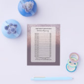 Glitter Ombre Wedding Photography Session Pricing Flyer (Enkel)