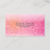 Glitter op de wimpers | Make-uppenselen Visitekaartje (Achterkant)