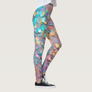 Glitter Opal Holografisch Modern Collectie Leggings
