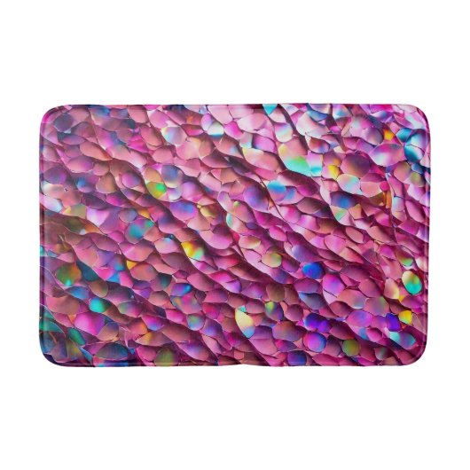 Glitter Opal Holografisch Populair Collectie Badmat (Voorkant)