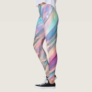 Glitter Opal Holografisch Trendy Collectie Leggings