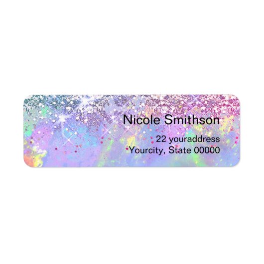 glitter opal labels (Voorkant)