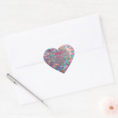 Glitter Opal Modern Holografische Collectie Hart Sticker (Envelop)