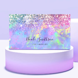 glitter opal visitekaartje