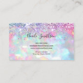 glitter opal visitekaartje (Achterkant)