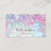 glitter opal visitekaartje (Voorkant)