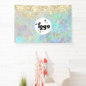glitter optische achtergrond spandoek (Insitu)