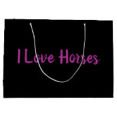 Glitter Paard Liefhebber Cadeautas (Achterkant)