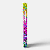 Glitter Paarse Snakeskin Case-Mate iPhone Case (Achterkant / Links)