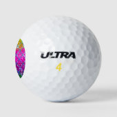 Glitter Paarse Snakeskin Golfballen (Logo)