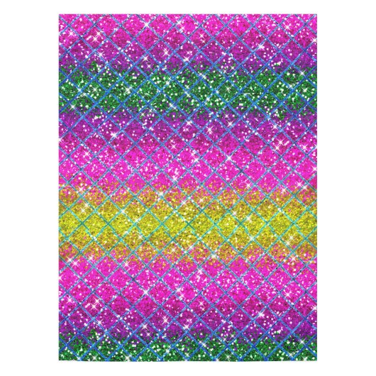 Glitter Paarse Snakeskin Tafelkleed (Voorkant)