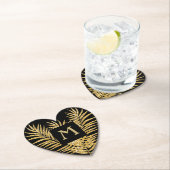 Glitter Palm Fronds Kartonnen Onderzetters (Insitu)