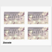 Glitter papillon corps de script beurre étiquette (Feuille)