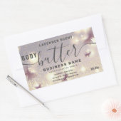 Glitter papillon corps de script beurre étiquette (Enveloppe)