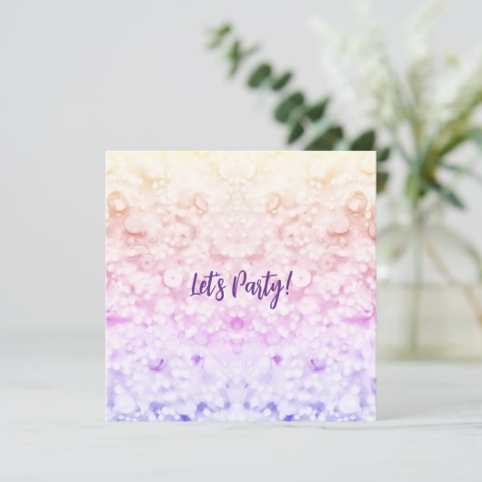 Glitter Party Invitation  (Debout devant)