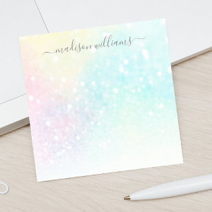 Glitter Pastel Bokeh Girly Colorful Patroon Post-it® Notes