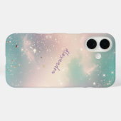 Glitter Pastel Melkweg Galaxy Aangepaste naam Case-Mate iPhone Case (Achterkant (horizontaal))
