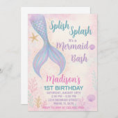 Glitter Pastel Ocean Theme Kaart (Voorkant / Achterkant)