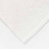 Glitter Peach Roos Gold Monogram Fleece Deken (Hoek)