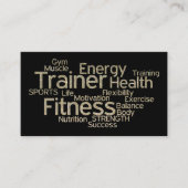 Glitter Personal Trainer Visitekaartje (Voorkant)
