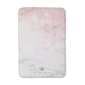 Glitter Personalized Marble Badmat (Voorkant Verticaal)