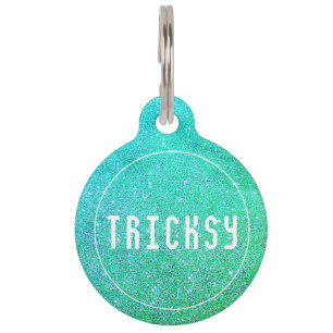 Glitter Personalized Nummer Huisdierpenning