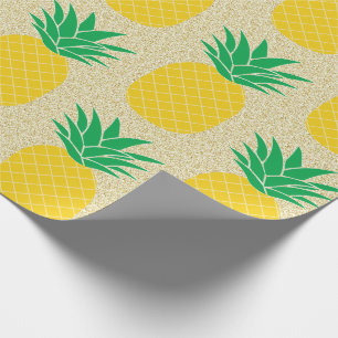 Glitter Pineappel Cadeaupapier