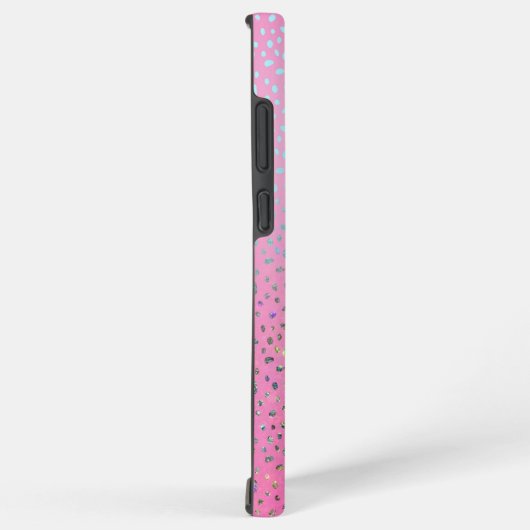 Glitter Pink Cheetah Print Samsung Galaxy Hoesje (Rechterkant)