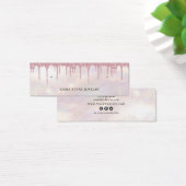 Glitter Pink ・ Earring Hoops Studs Mini Display Ka Visitekaartjes (Bureau)