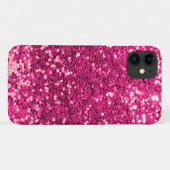 Glitter Pink Elegant Bling Glam Girly Case-Mate iPhone Case (Achterkant (horizontaal))
