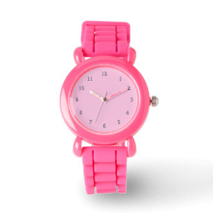 Glitter Pink Girl Horloge