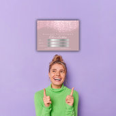 Glitter Pink Mauve Paars Gray Certificate Cadeaus