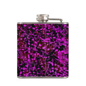 Glitter Pink Musical Notes Treble Clef Music Flask Heupfles (Achterkant)