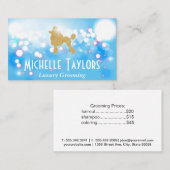 Glitter Poodle | Bokeh Glow Shimmer Visitekaartje (Voorkant / Achterkant)