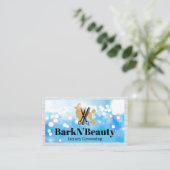 Glitter Poodle | Groomgereedschap | Gloed Visitekaartje (Staand voorkant)