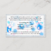 Glitter Poodle | Groomgereedschap | Gloed Visitekaartje (Achterkant)