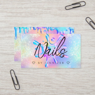 Glitter Poolse weekmaker voor holografisch gebruik Visitekaartje