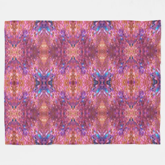 Glitter Populair Opal Holografisch Collectie Fleece Deken (Voorkant (Horizontaal))