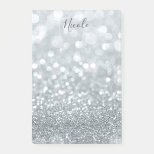 Glitter Prinses Zilveren Schitter Glamour Post-it® Notes