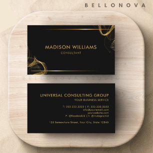 Glitter Professional van zwart en goud Visitekaartje