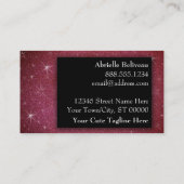 Glitter Professioneel Vervangende Preschool Lerare Visitekaartje (Achterkant)