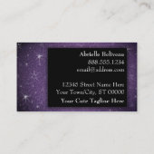 Glitter Professioneel Vervangende Preschool Lerare Visitekaartje (Achterkant)