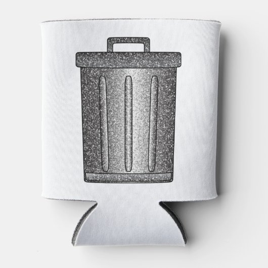 Glitter prullenbak blikjeskoeler (Voorkant)
