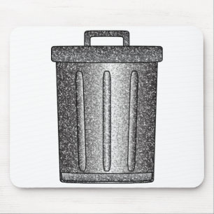 Glitter prullenbak muismat