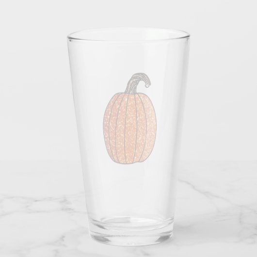 Glitter Pumpkin Glas (Achterkant)